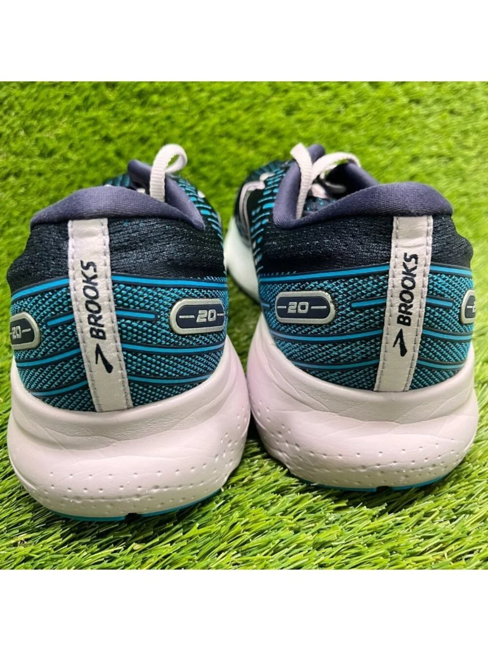 Brooks Glycerin 20 Womens Size 12D Blue Purple Athletic Running Shoes Sneakers